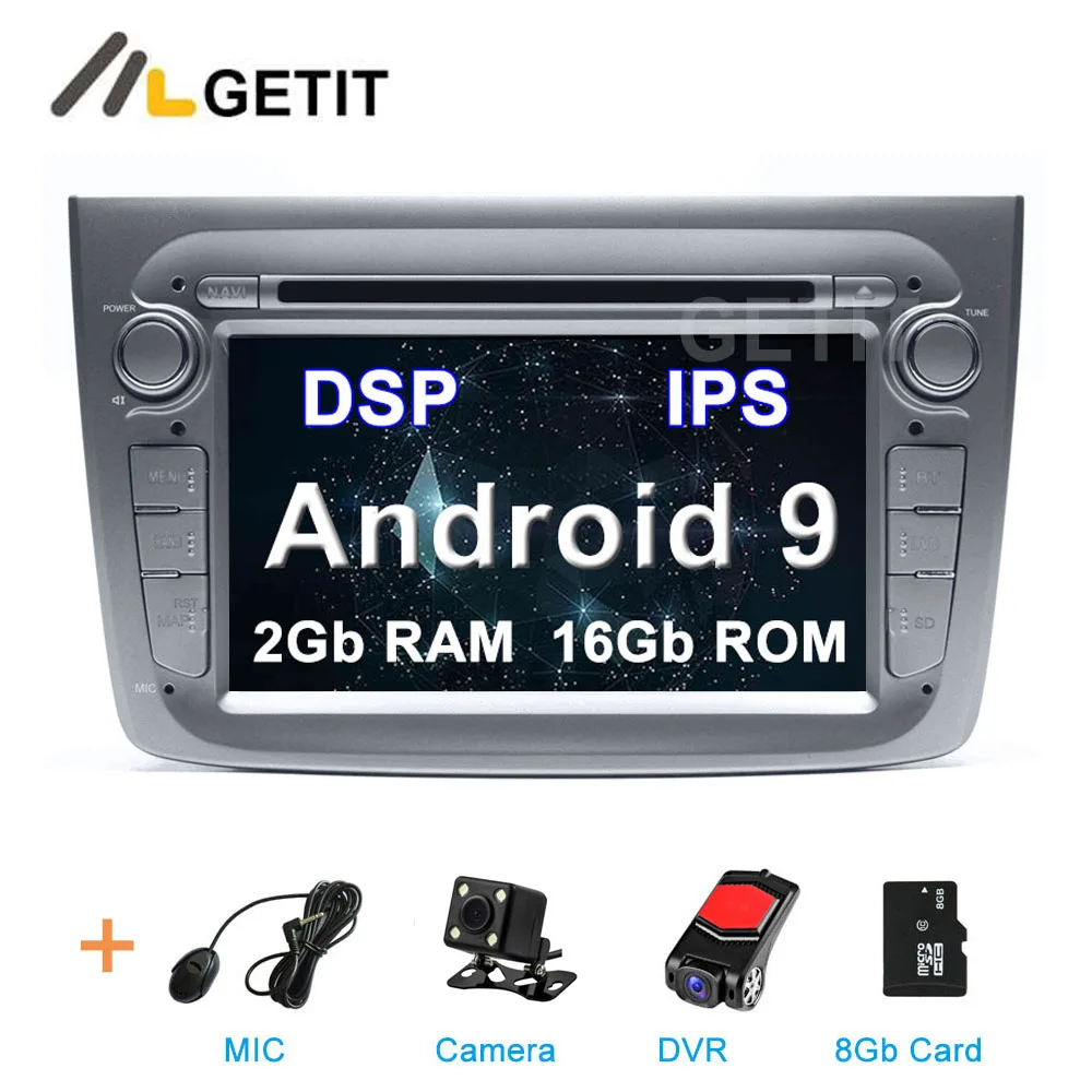 Gray DSP 2G DVR SD DSP ips 64G Автомобильный DVD стерео Мультимедиа Радио gps Android 10 для Alfa Romeo Mito 2008 - Цвет: Gray DSP 2G DVR SD