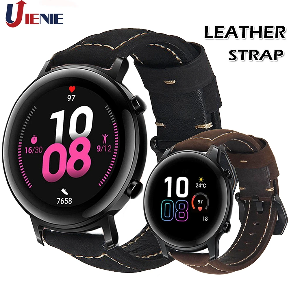 Кожаный ремешок для часов Huawei gt2 / Honor Magic 2 42 мм 20 браслет Samsung Gear S2/Galaxy Watch |
