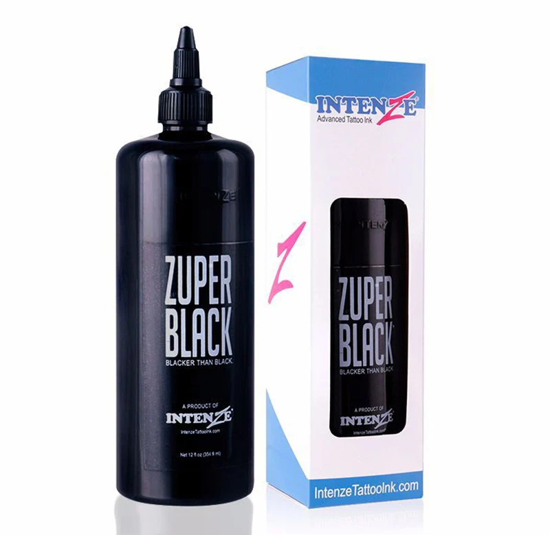 

Tattoo artist ink set Zuper Black tattoo Ink 12 ounce