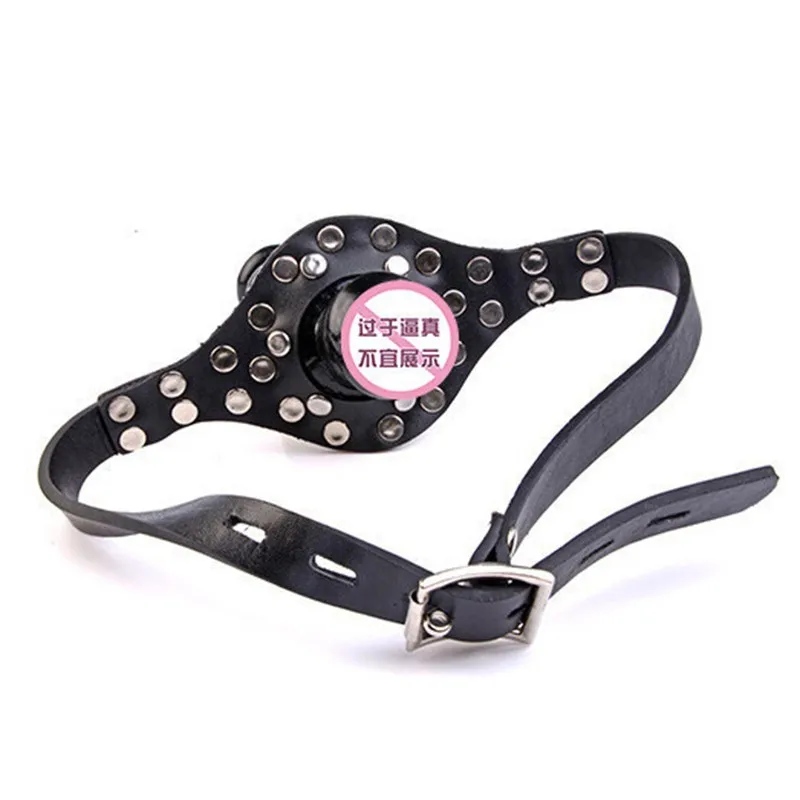 Взрослые игры удлиняют двухсторонний дилдо кляп рот фаллоимитатор ремешок на