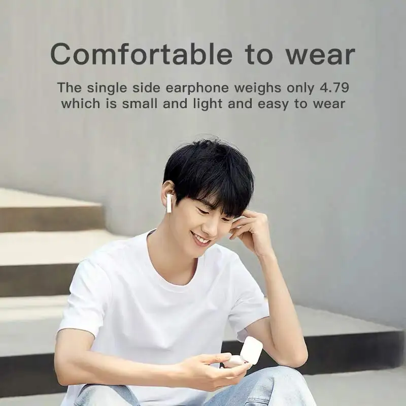 

Wireless Bluetooth Headphones Sport Earbuds LED Display Touch Control HiFi Stereo Earphone with Dual Mic for Xiaomi Redmi Air2s