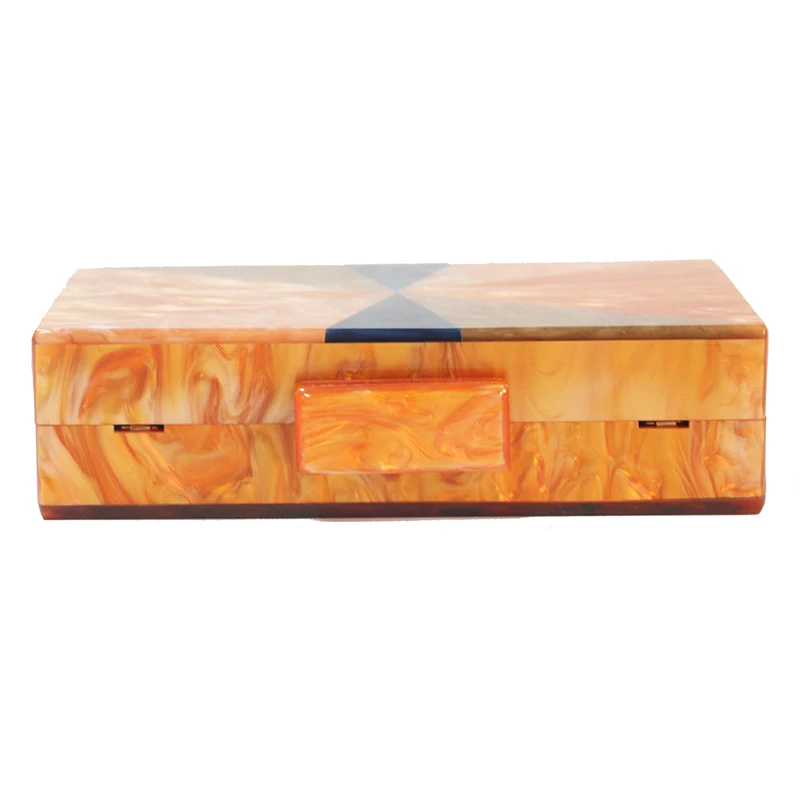 Цветная Акриловая мини сумка на плечо с жемчугом женские клатчи маленькие сумки