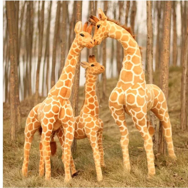 

35-120cm Giant Lifelike Giraffe Plush Toys Soft Stuffed Animals Dolls Baby Toy Birthday Gift for Kids Children Home Decor