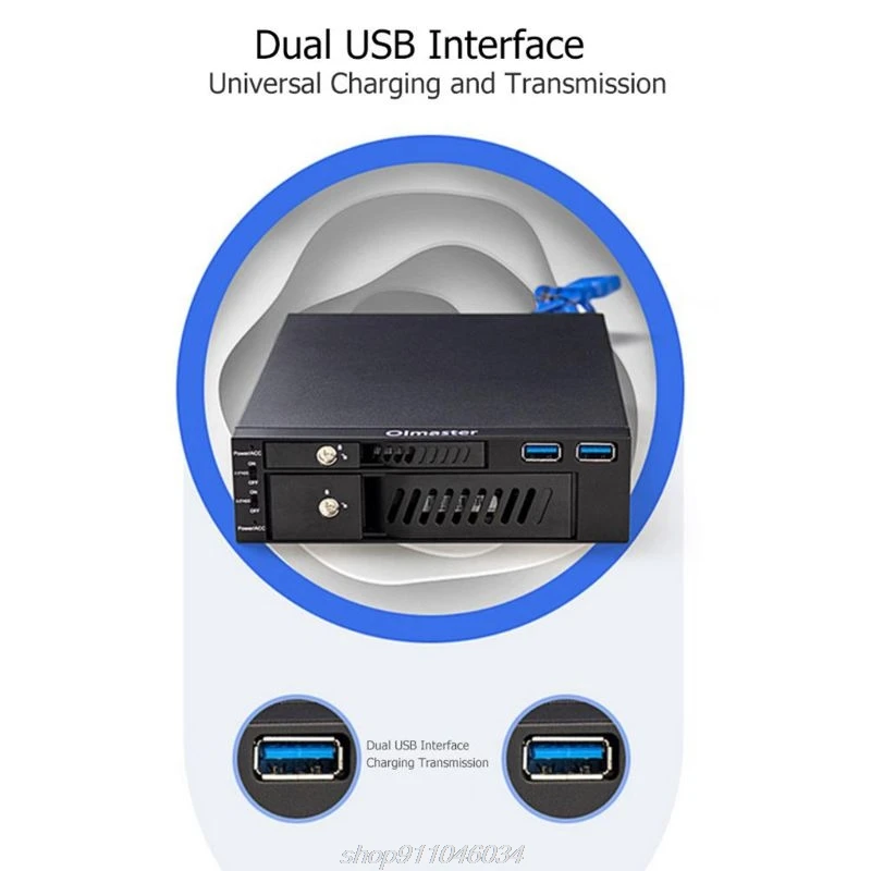 

MR-6203 2.5/3.5" Internal HDD SSD Case Box Dual USB Optical Drive Mobile Rack Station Hard Disk Enclosure for M11 21 Dropship