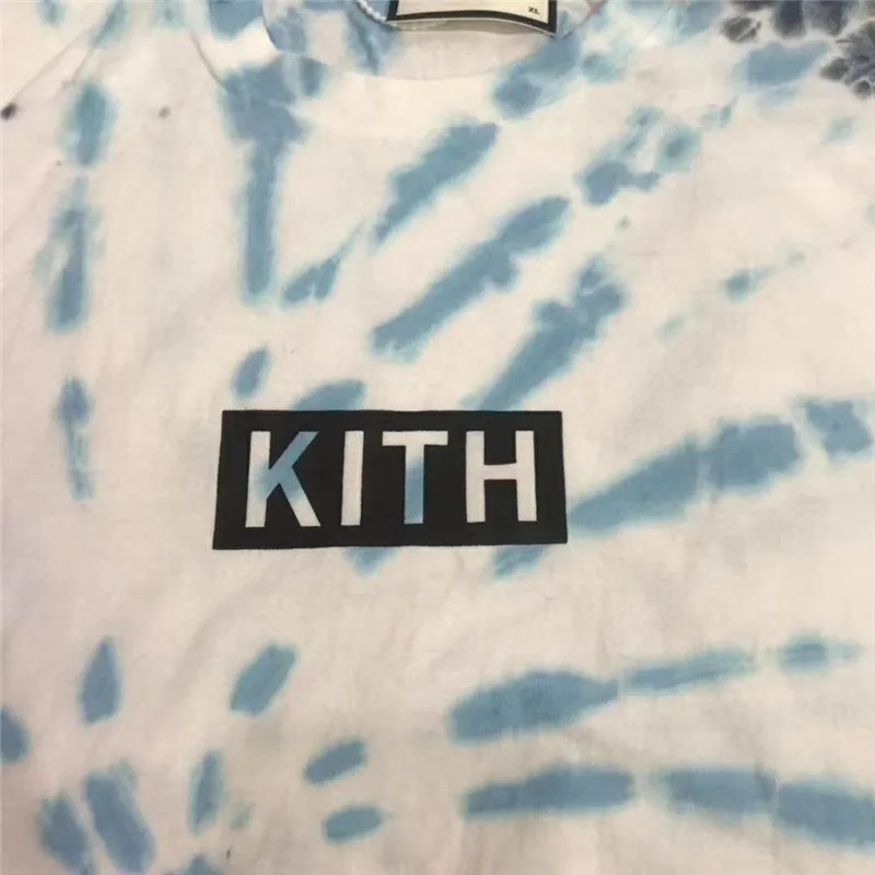 KITH футболка с крашеным галстуком высокое качество 19FW мужские и женские