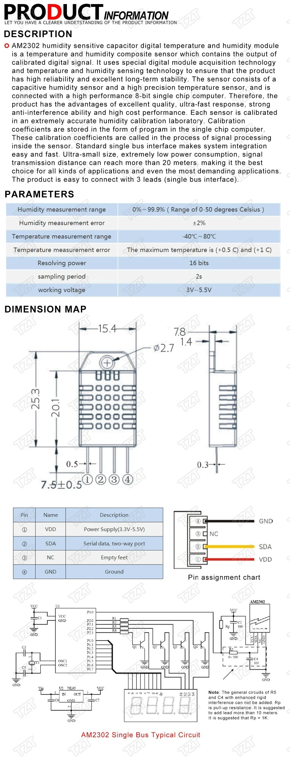 DHT22/AM2302 Заменить SHT11 SHT15 датчик температуры и влажности долгосрочное сотрудничество, выберите нас