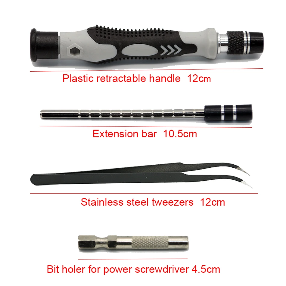 

Onnfang Precision Magnetic Screwdriver Tool Set Different Screw Bits Multi-Function Repair Tool Kit For Clock Notebook Cellphone