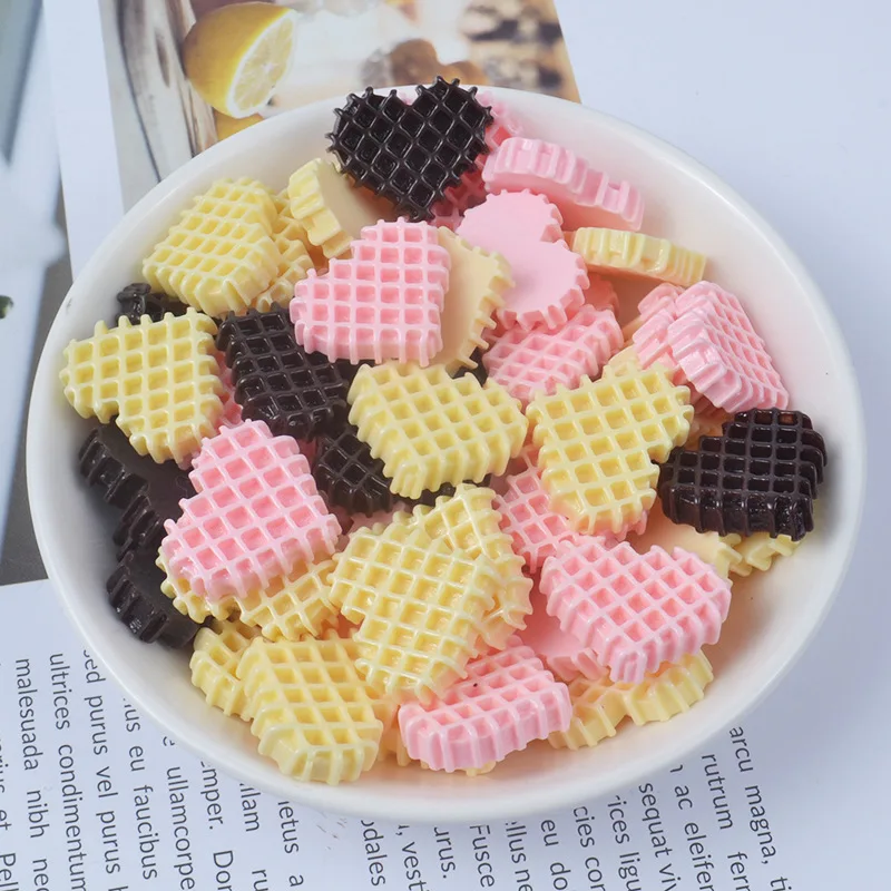 10 шт./пакет смолы в форме сердца печенье Добавки слайдер поставки слаймов