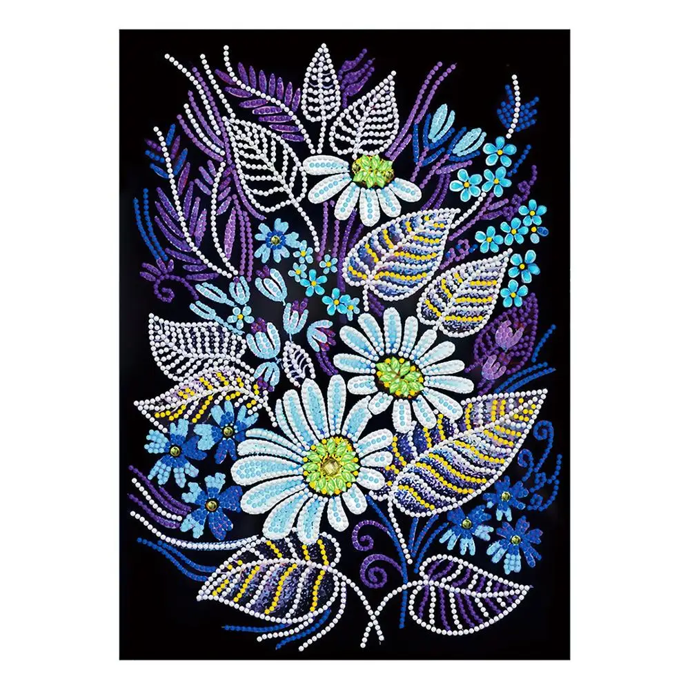 

Flower 5D Diamond Painting Kits Luminous Night Light Diamond Embroidery Cross Stitch Picture Of Rhinestone Home Decoration
