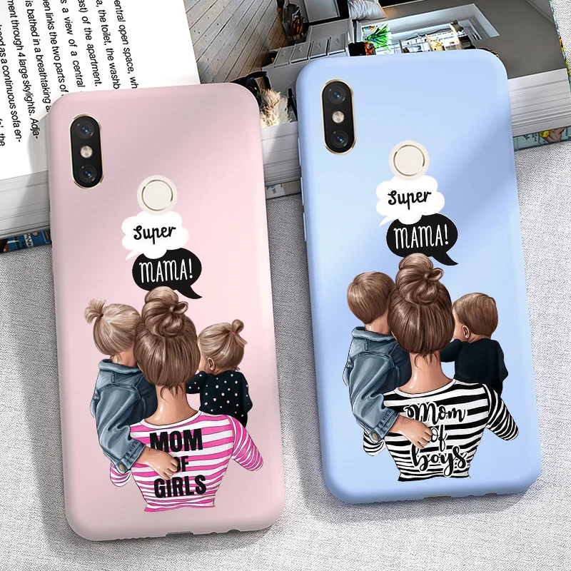 Детский чехол для телефона Super Mom Girl для Xiaomi Redmi Note 8 PRO 8 T 8 T 7 6 5 Plus 5A 6A 7A 8A чехол для Redmi 7 силиконовый чехол-бампер