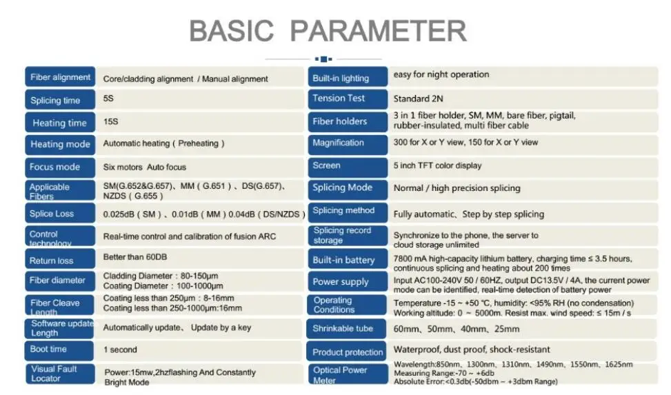 Поддержка множества языков сигнальный огонь AI 9 сварочный аппарат FTTH Оптический