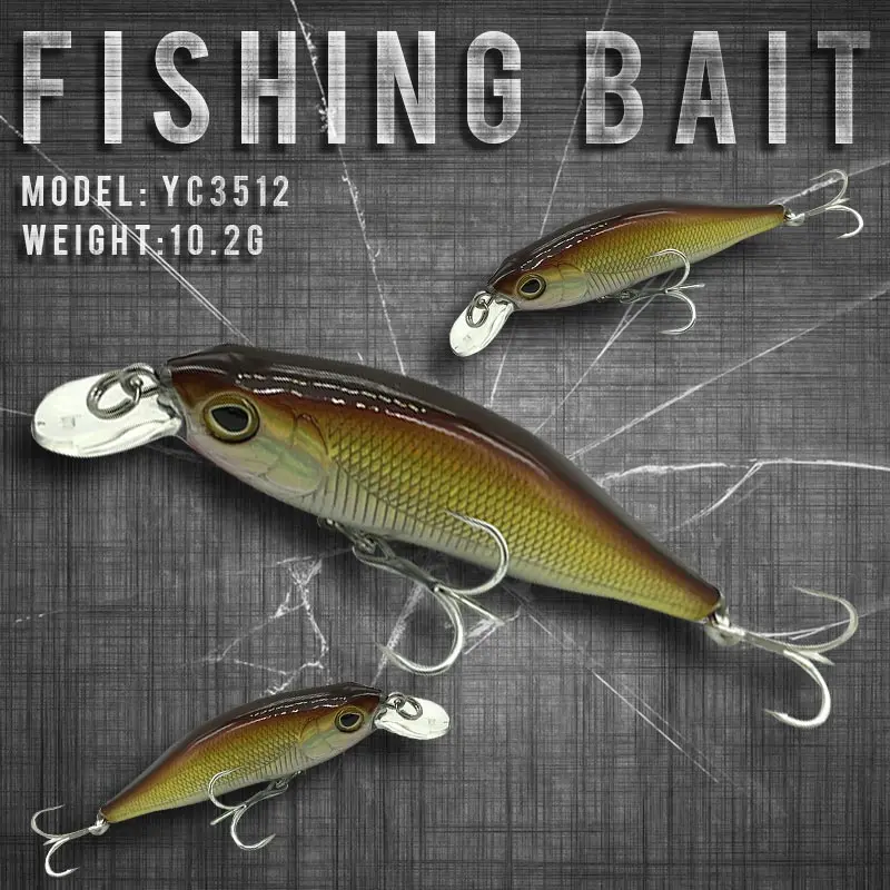 Fishing Lures 80mm/10.2g 0-0.8m Suspending High Quality Minnow Crankbait Lure Hard Bait good quality bait | Спорт и развлечения