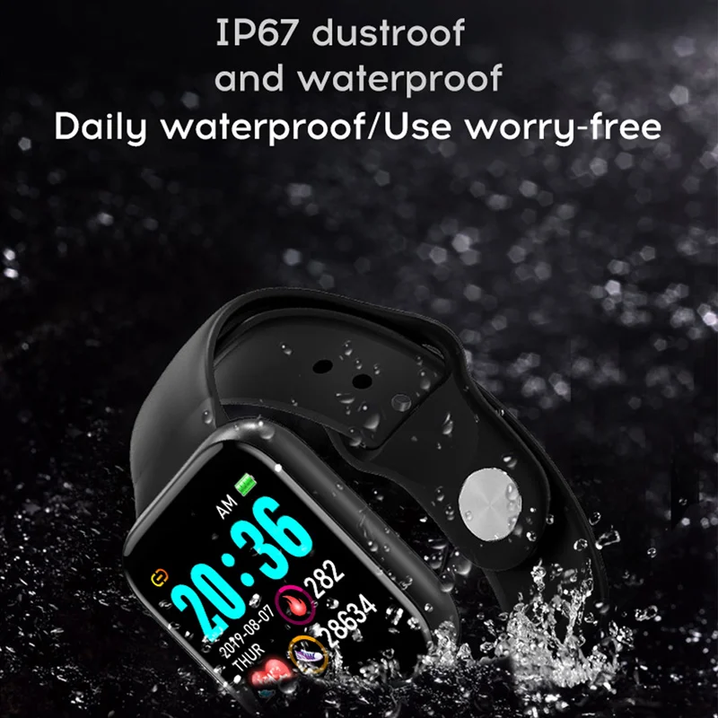 

Y68 Smart Watch Women D20 pro Fitness Tracker Waterproof Heart Rate Monitor Men Sport Smartwatch GPS atrio Bracelet IOS Android