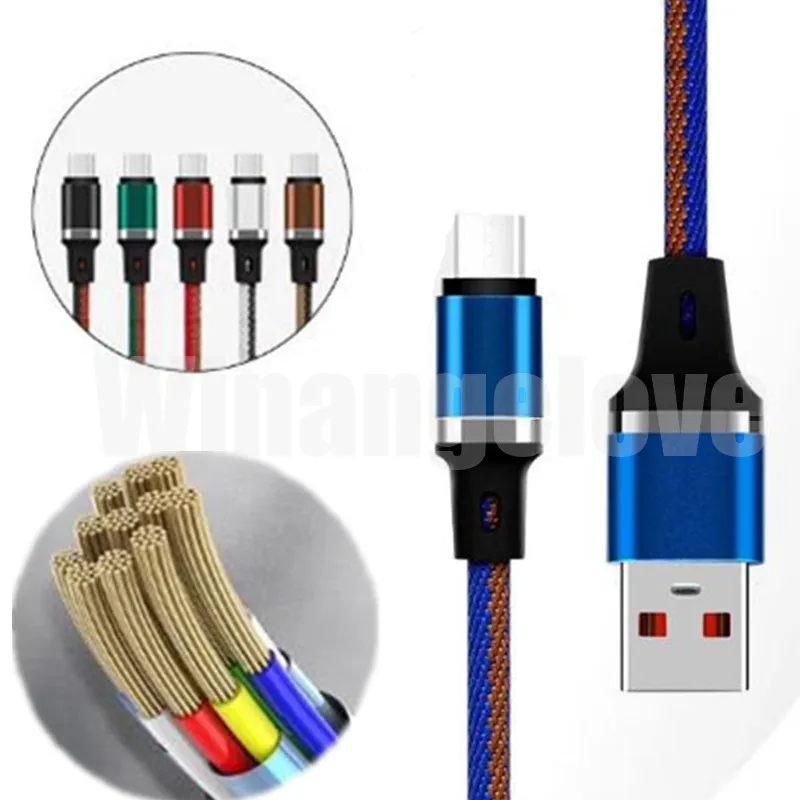 Фото 1 м алюминиевый сплав тканевый плетеный нейлоновый micro usb кабель для зарядного 1 м алюминиевый сплав тканевый плетеный нейлоновый micro usb кабель для зарядного