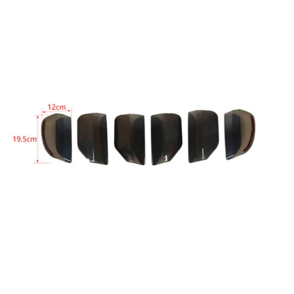 

6PCS Car Accessories Smoked Black Taillight Lampshade Protection Trim For Ford Mustang 15-17 Lamp Cover Guard Trim High Quality