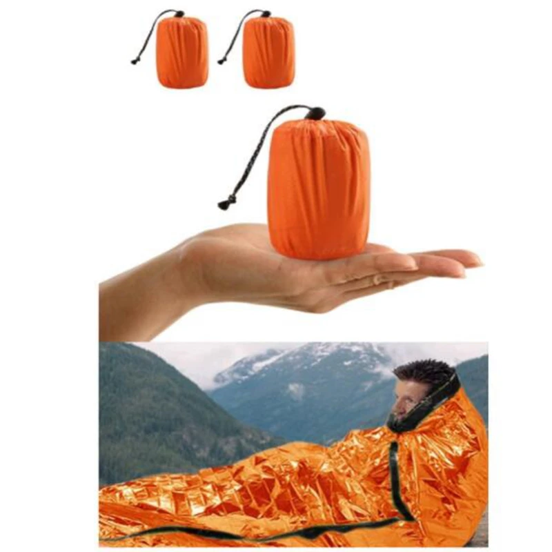 

Outdoor Bivy awaryjny śpiwór Camping Survival termiczny koc Mylar wodoodporny sprzęt awaryjny kompaktowy wiatroodporny trwały