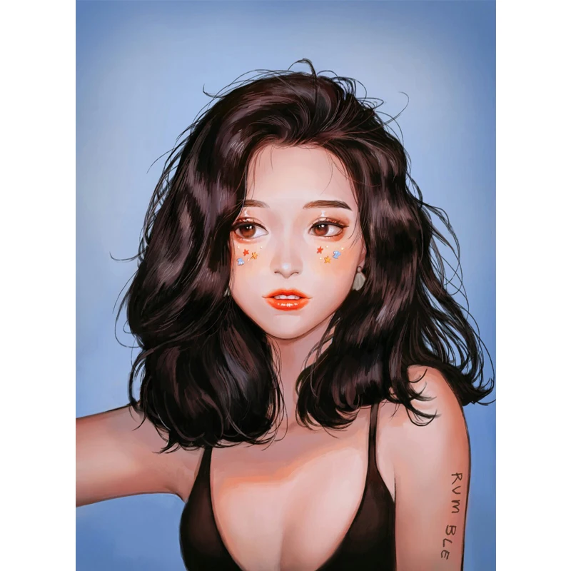 

DABOXIBO Fashion Trend Girl Clear Stamps For DIY Scrapbooking/Card Making/Photo Album Silicone Decorative Crafts 13X13