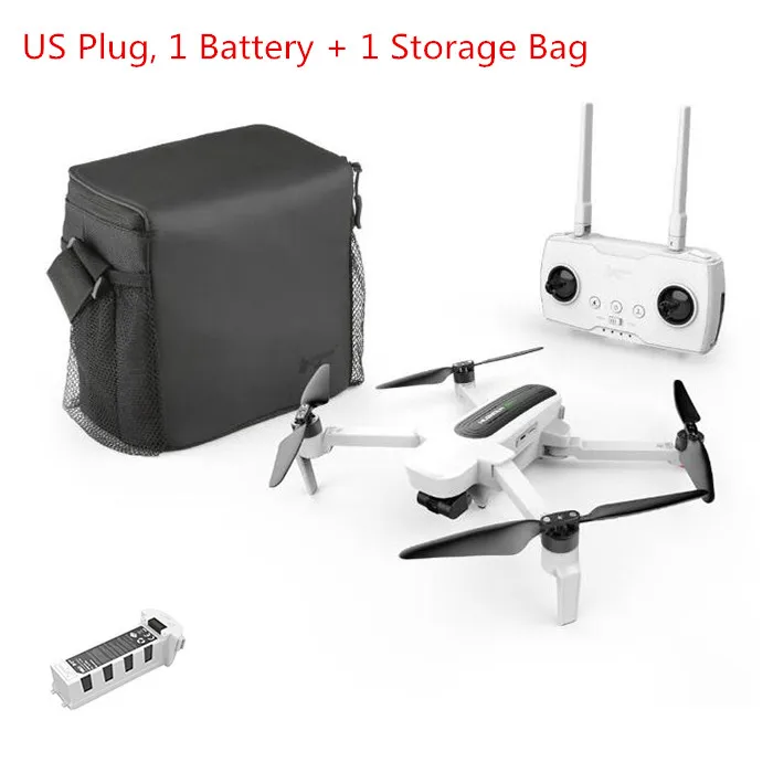 US 1Battery 1Bag Hubsan H117S Zino gps дрона с дистанционным управлением 5,8 Г 1 км с видом от первого лица в формате 4K UHD, Камера 3-осевому гидростабилизатору Квадрокоптер с дистанционным управлением UAV RTF gps+ ГЛОНАСС беспилотный вертолет игрушка - Цвет: US 1Battery 1Bag