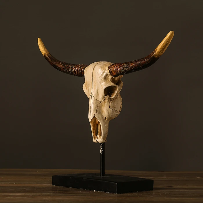 Рожки и украшения из костей в стиле ретро для дома гостиной офиса американские