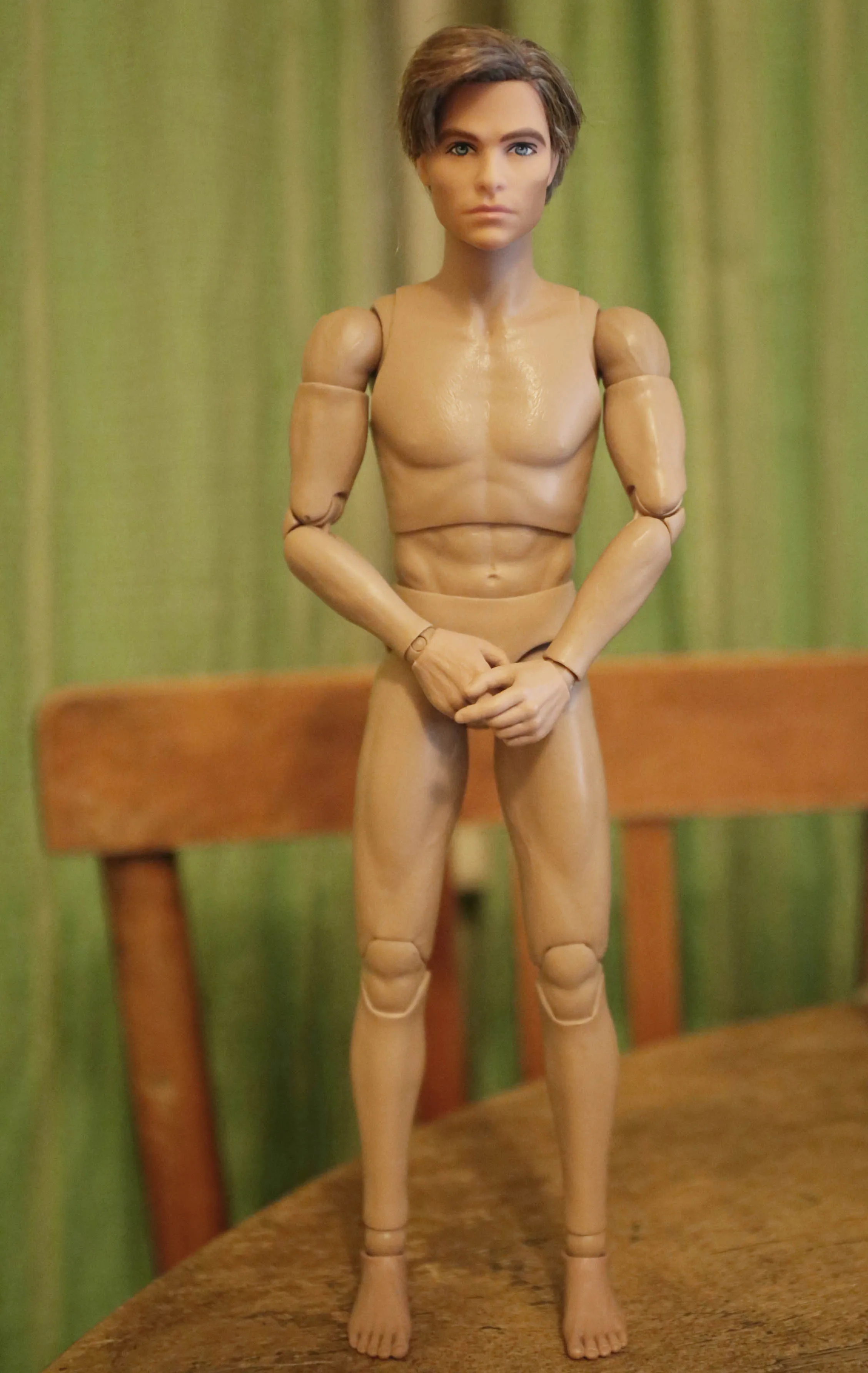 1/6 мышечные узкие плечи AT011 мужской ферритовый тело Ver. for Мужская голова sculpt