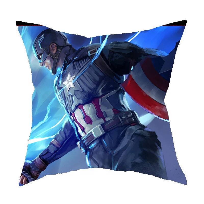 С героями комиксов Марвел Подушка Чехол &quotЧеловек паук&quot Железный человек