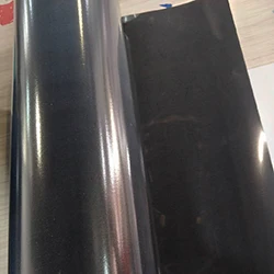 1 лист 1" x 20"/25 см x 50 см флок теплопередачи винил Флокирование термопресс машина футболка железа на HTV печати - Цвет: black