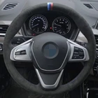 Для BMW X1 F48 2016-2021 X2 F39 2018-2021, автомобильные аксессуары, детская противоскользящая черная замша из натуральной кожи