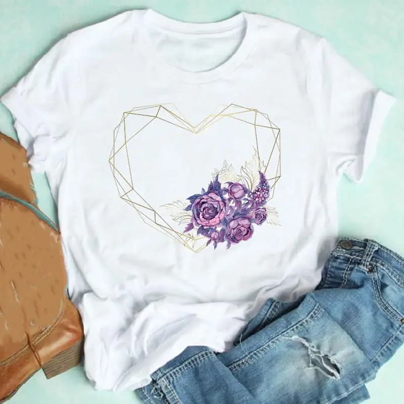 

Women Trend Lovely Style 90s Fashion Clothing Clothes Casual Short Sleeve Female Summer 2022 Tshirt Top Graphic Tee T-shirt