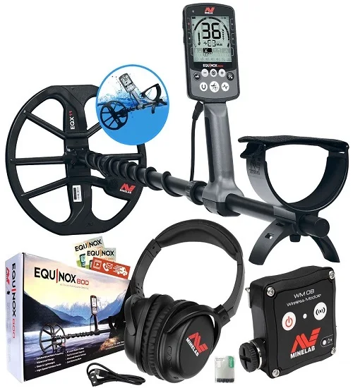 

FAST Minelab EQUINOX 800 Multi-IQ Metal Detector w/ Pro Find 35 Pinpointer, Carry Bag