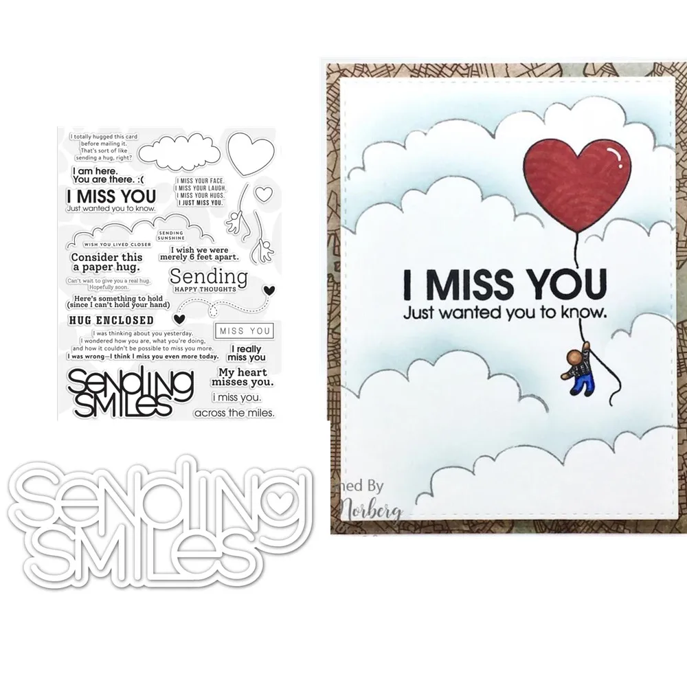 Прозрачный силиконовый штамп/печать с отправкой улыбок для скрапбукинга своими