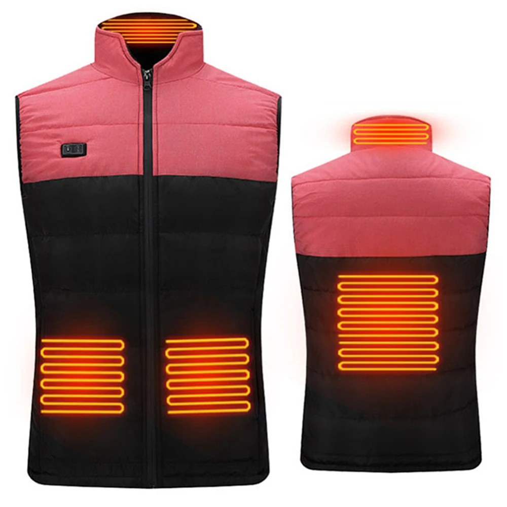 

Winter Clothes Dual Control Constant Temperature To Keep Warm Portable Color Matching Smart For Women USB Polyester Heated Vest