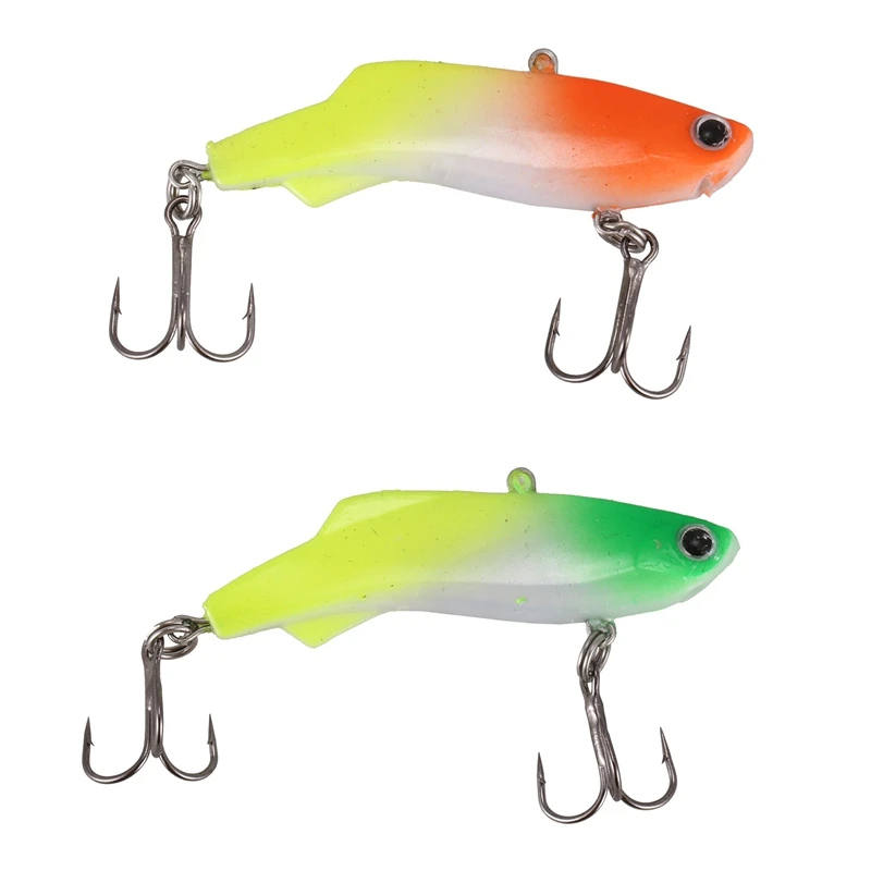 2 шт. зимняя Рыболовная Приманка Vib приманка для подледной рыбалки Мягкая наживка