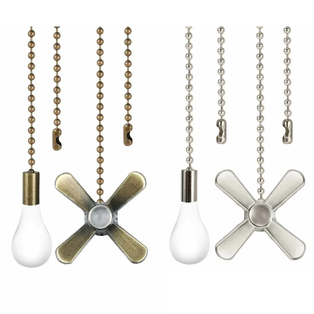 

4PCS Home Improvement Universal Wall Light Pull Switch Home Ceiling Fan Lamp Replacement Tools Pull Chain Cord Switch