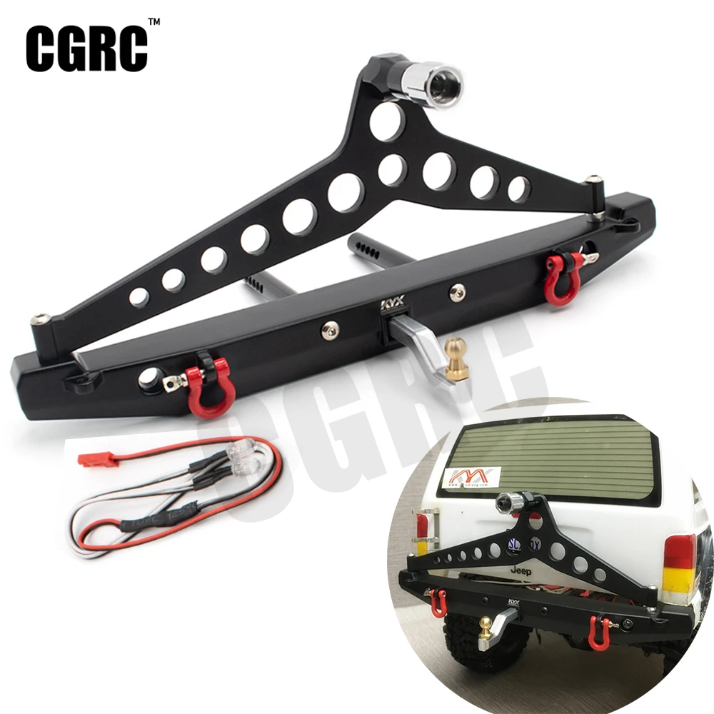 Mteal противоударный задний бампер из алюминиевого сплава с светодиодный