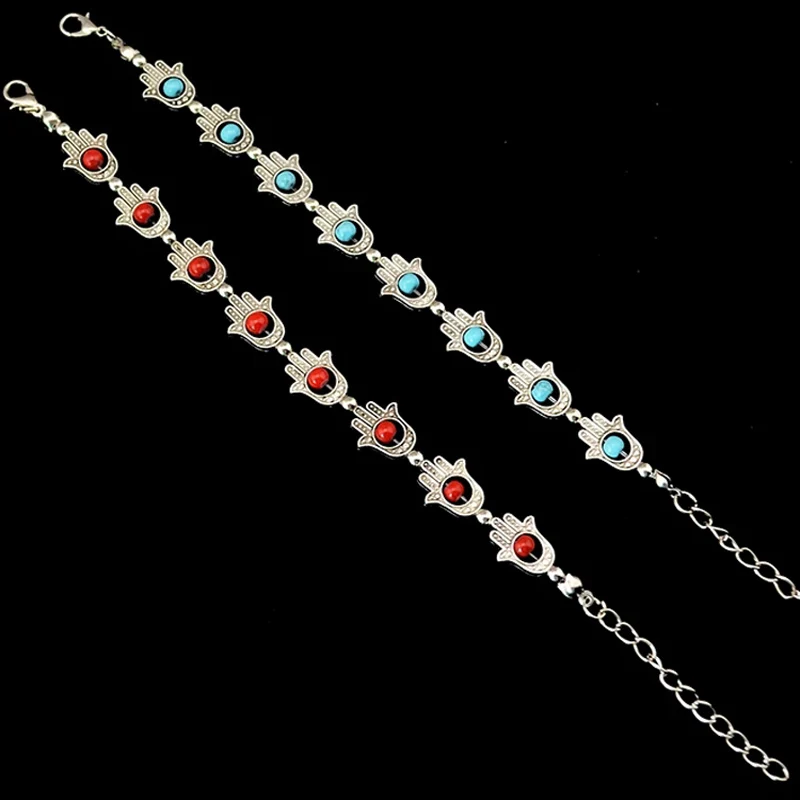 Новинка 2021 браслет с ладонью для женщин и мужчин индивидуальный красными синими