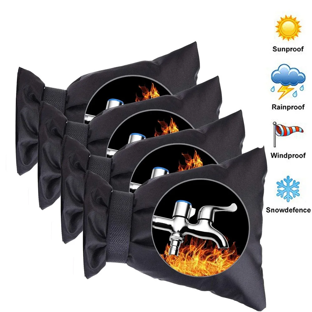 

1pcs Outdoor Faucet Cover Anti-freeze Hose Bib Water Faucet Protector Frost Protection Cover Winter Tap Cloth Cover Accessories
