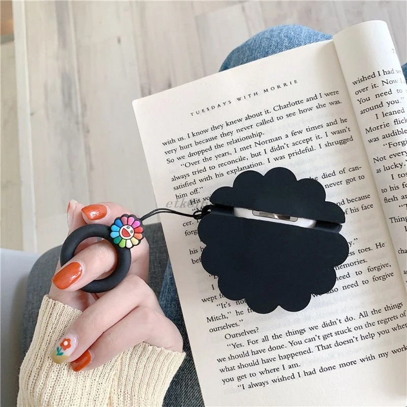 Модный милый цветной мягкий силиконовый защитный чехол с цветами ударопрочный