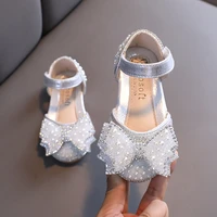 summer girls flat princess sandals fashion sequins bow rhinestone baby shoes kids shoes party wedding party sandals e618