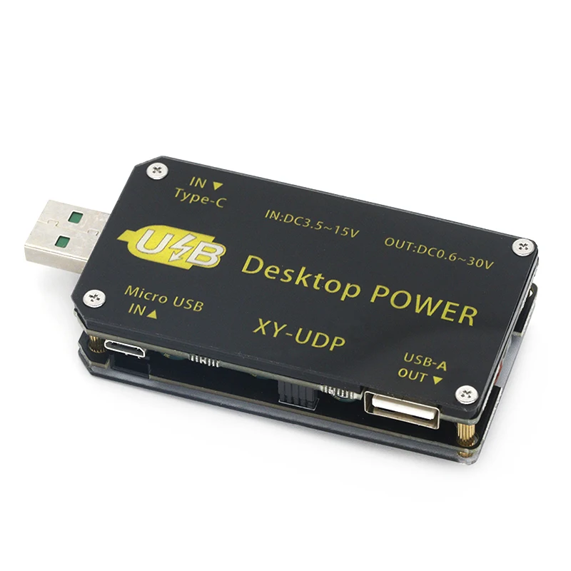 

XY-UDP Digital USB DC DC Converter CC CV 0.6-30V 5V 9V 12V 24V 2A 15W Power Module Desktop Adjustable Regulated power supply