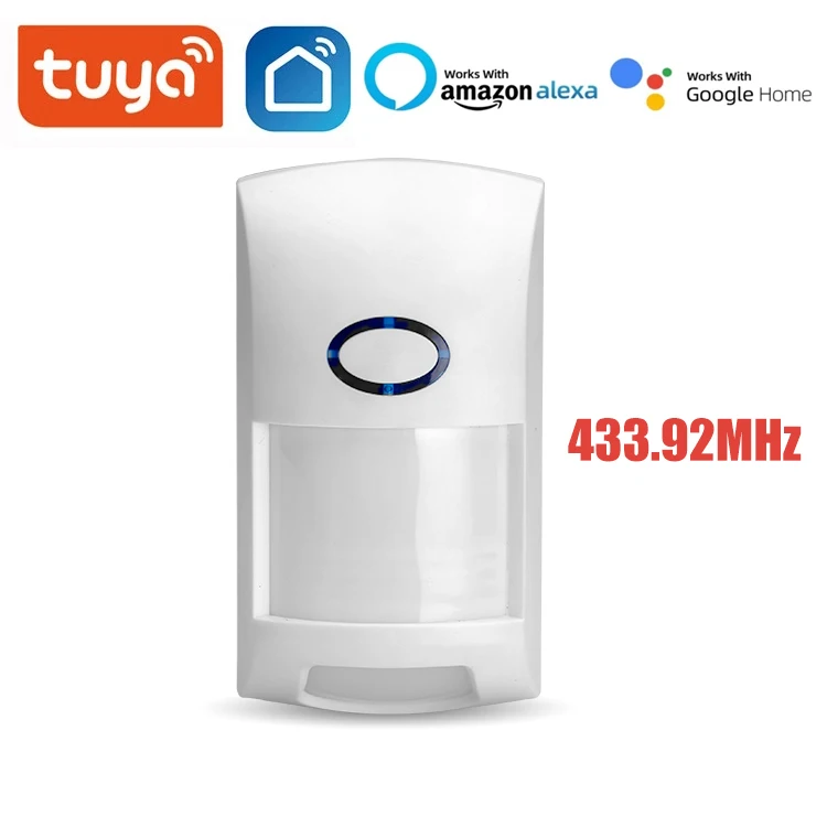 

Tuya Smart WiFi Infrared Detectors Outdoor Wireless PIR Alarm Motion Sensor Compatible With Tuya/Smart Life APP Smart Home RF433