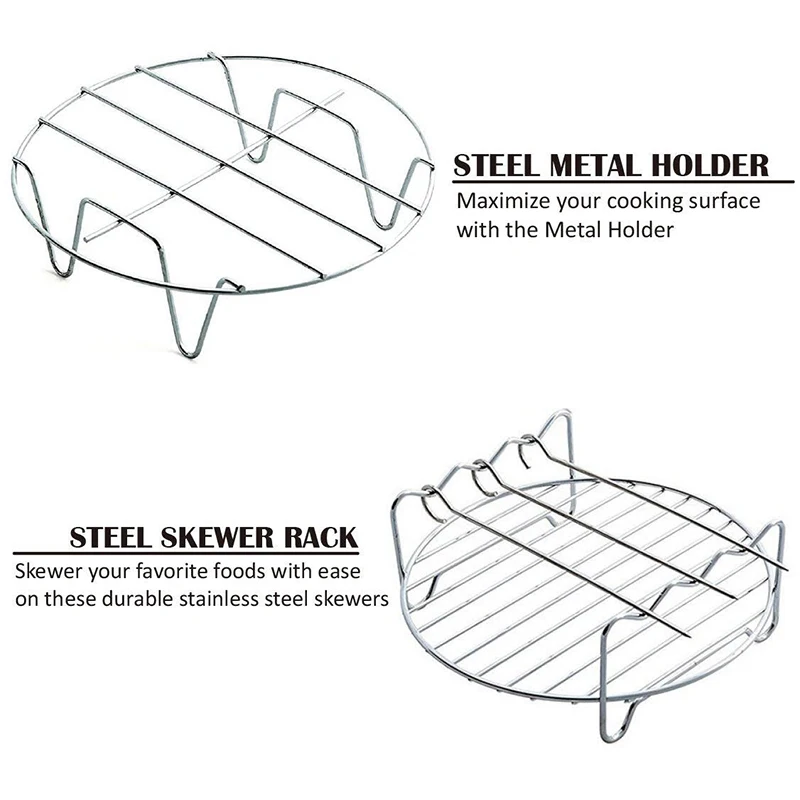 

Air Fryer Accessories Air Fryer Basket Baking Tray Suitable for Phillips/Gowise Universal Small 3.5-5.8QT Air Fryer