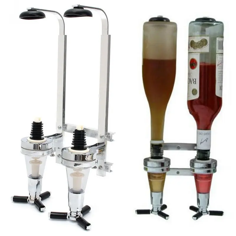 Настенный диспенсер для спирта 2 бутылки|Ведра и щипцы льда| |