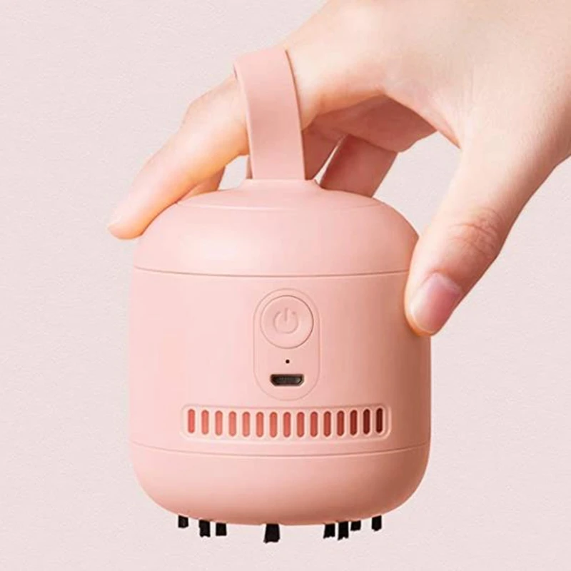 

Mini Desktop Cordless Vacuum Cleaner, USB Rechargeable 360 Portable Table Dust Sweeper Desk Vacuum for Kids