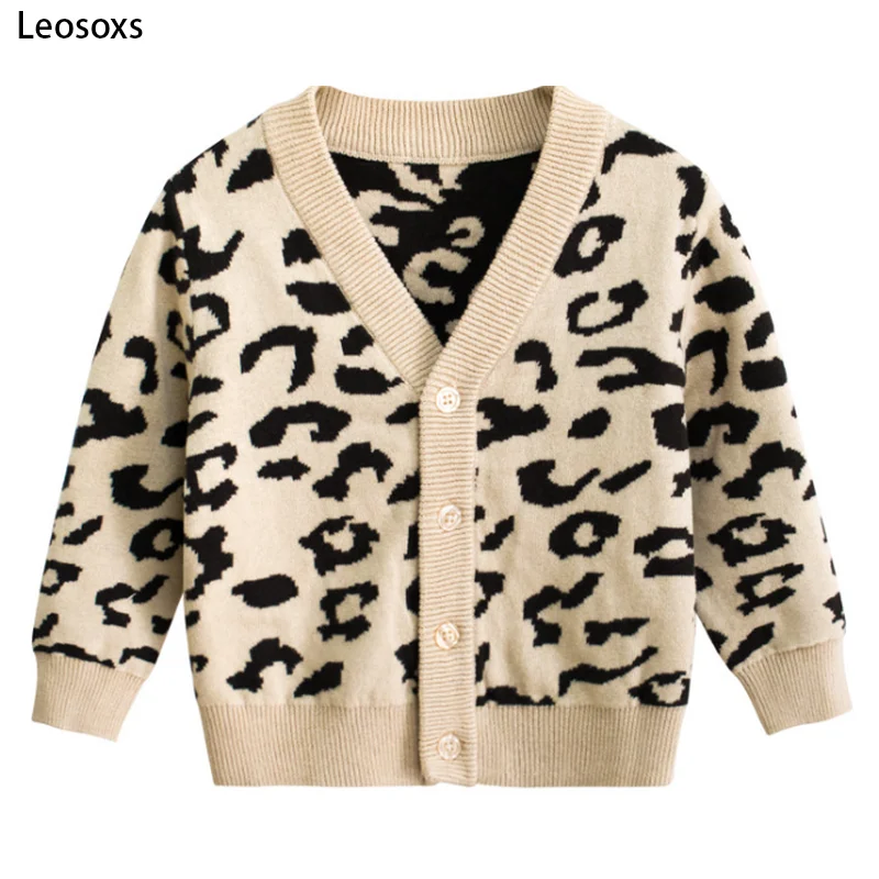 Вязаный свитер для мальчиков и девочек осенний кардиган зимнее пальто новая