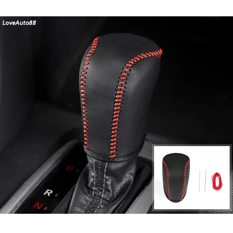 

Car Leather Knob Cover For Honda Civic 10th 2021 2016 2017 2018 2019 2020 Gear Head Shift Knob Cover Gear Shift Collars Case