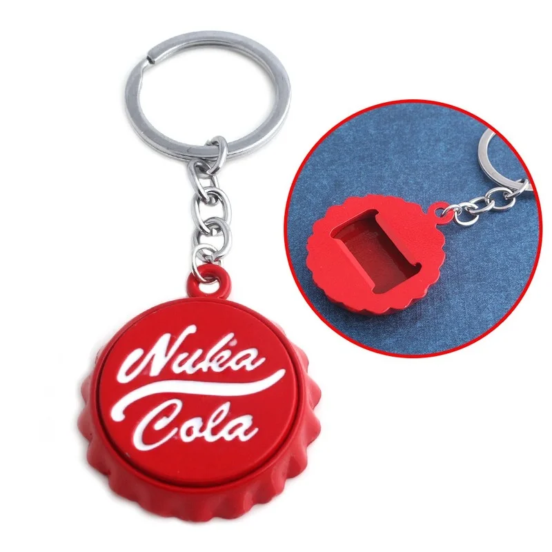

Bottle Cap Shape Beer Bottle Opener Keychain Small Pendant Decoration 4.5 X 3.9 Cm Red Cola Openers Tools Kitchen Gadgets