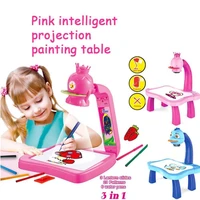 kids toy painting drawing table led projector music toys kids arts and crafts for kids children notebook pen office toddler toy