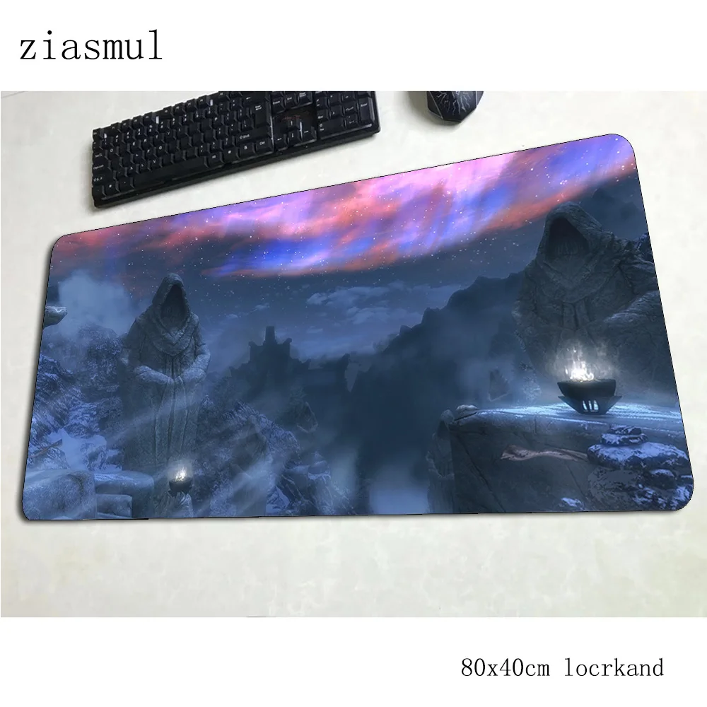 Коврик для мыши skyrim 800x400x3 мм коврики xl коврик компьютерной игровые аксессуары