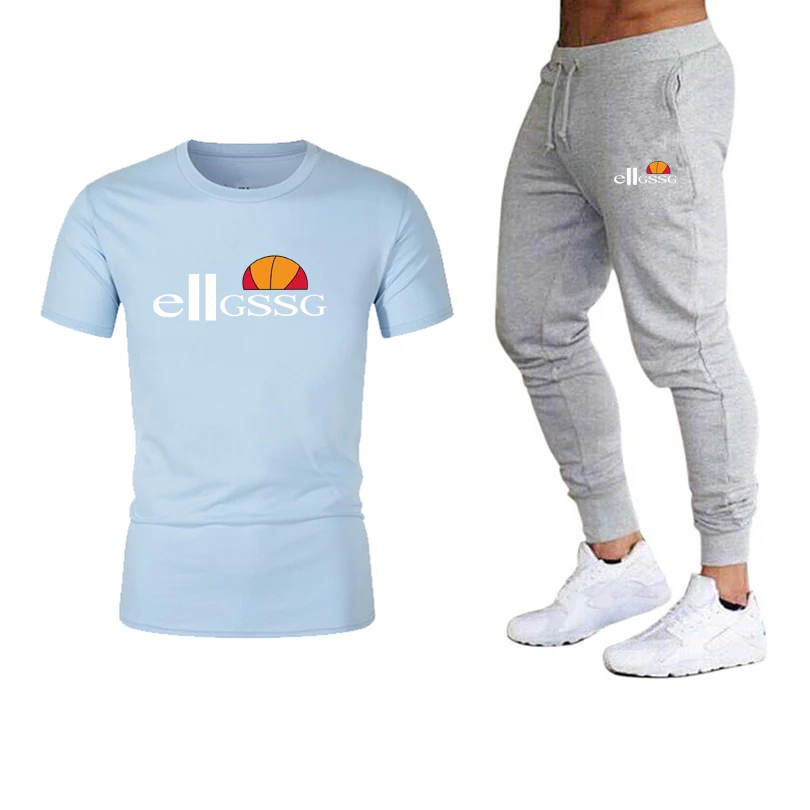 

2021 spring and summer sportswear sportswear men's T-shirt T-shirt + trousers sports pants basketball sportswear