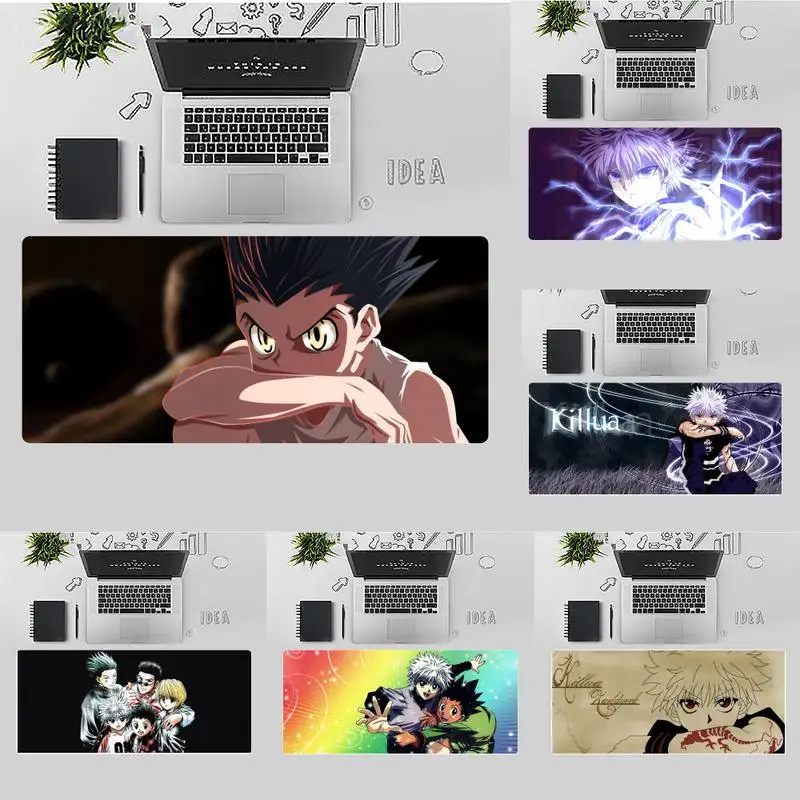 

hunter x hunter anime Keyboards Mat Rubber Gaming mousepad Desk Mat X XL XXL Non-slip Cushion Thickness 2mm